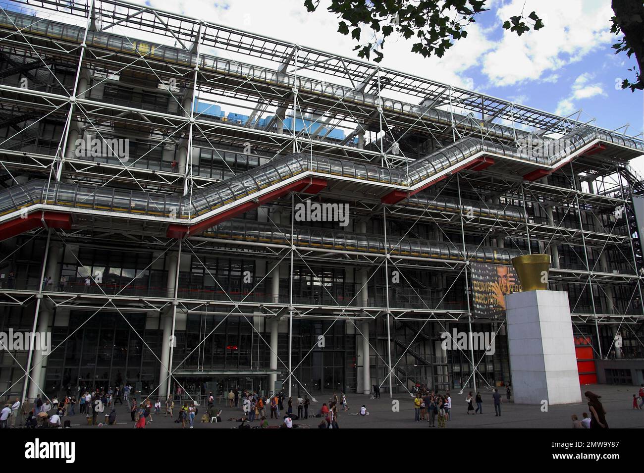 Paryż, Parigi, Francja, Francia, Frankreich, Centre National d'art et de culture Georges-Pompidou; Centro Nazionale d'Arte e Cultura Georges Pompidou Foto Stock