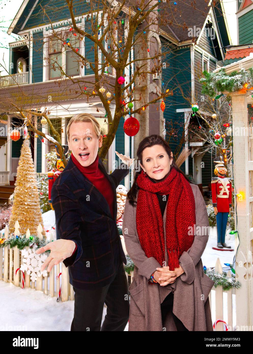 CARSON KRESSLEY E CARRIE FISHER NEL SUO NATALE, CAROL! (2012), diretto da MICHAEL SCOTT. Credito: IL MARCHIO DI CANALE / Album Foto Stock