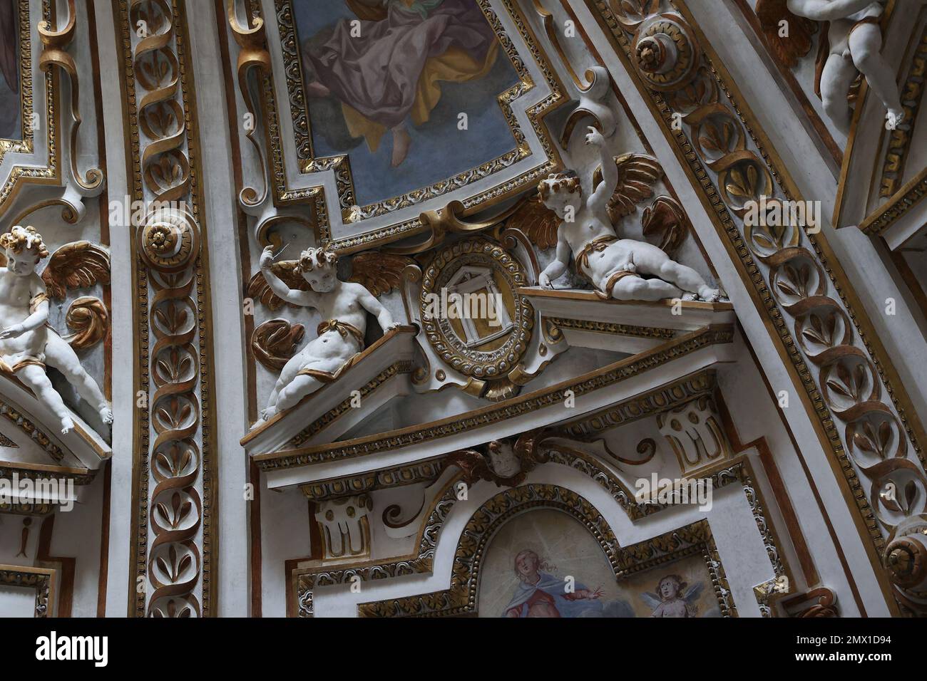 Roma, Roma. 01st Feb, 2023. **NESSUN WEB E GIORNALI SOLO PER L'ITALIA** ROMA Restauro della cupola della Chiesa di Santa Maria ai Monti Credit: Agenzia indipendente per le foto/Alamy Live News Foto Stock