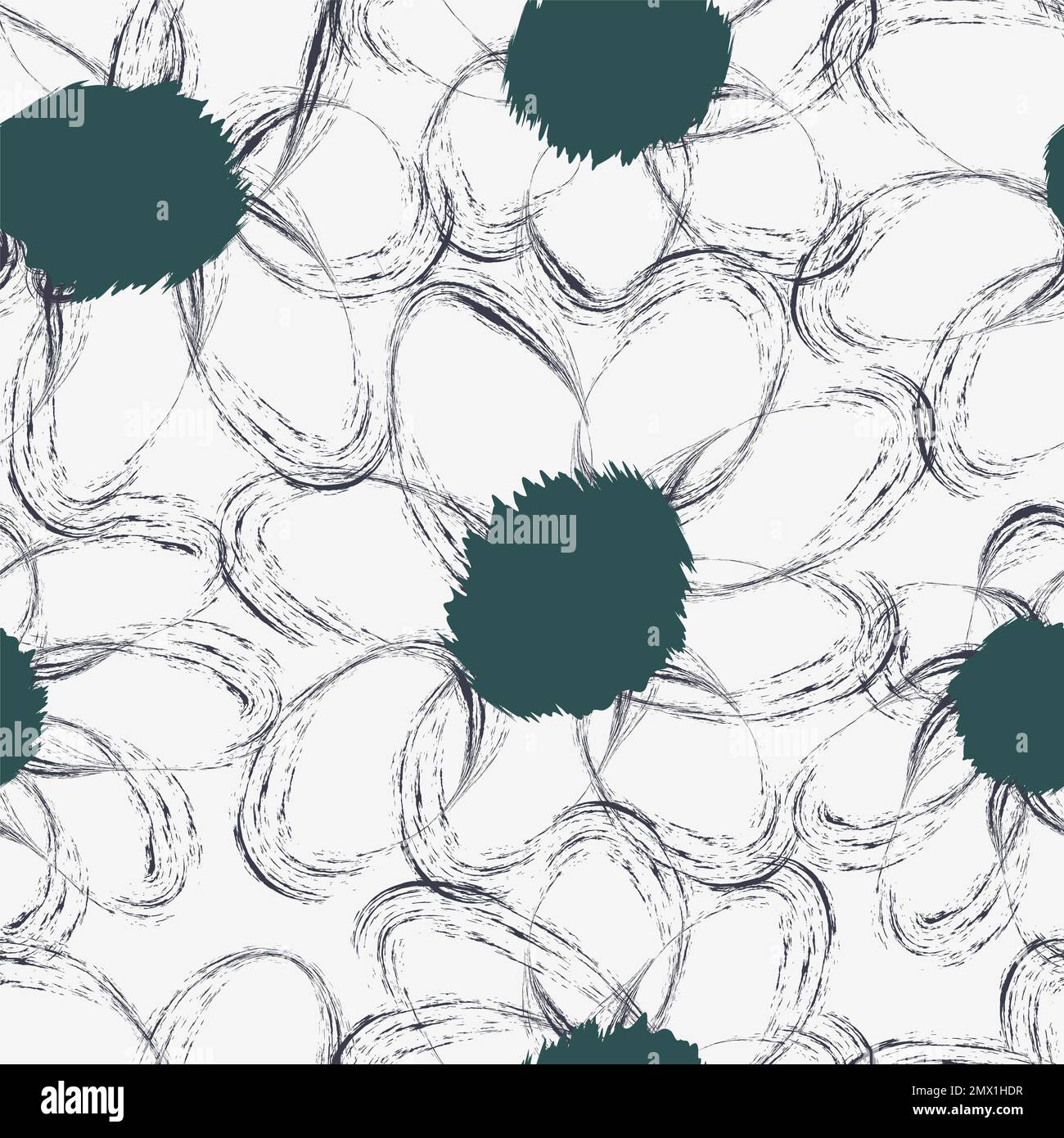 Senza cuciture semplice motivo carino di grande su sfondo bianco.infinito ornamento floreale con bella fioritura.sfondo colorato per tessuto, tessuto, lino Foto Stock