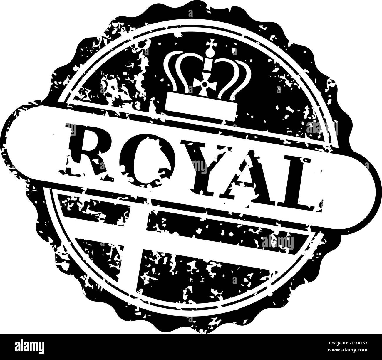 Timbro postale. Etichetta posta reale in stile grunge Illustrazione Vettoriale