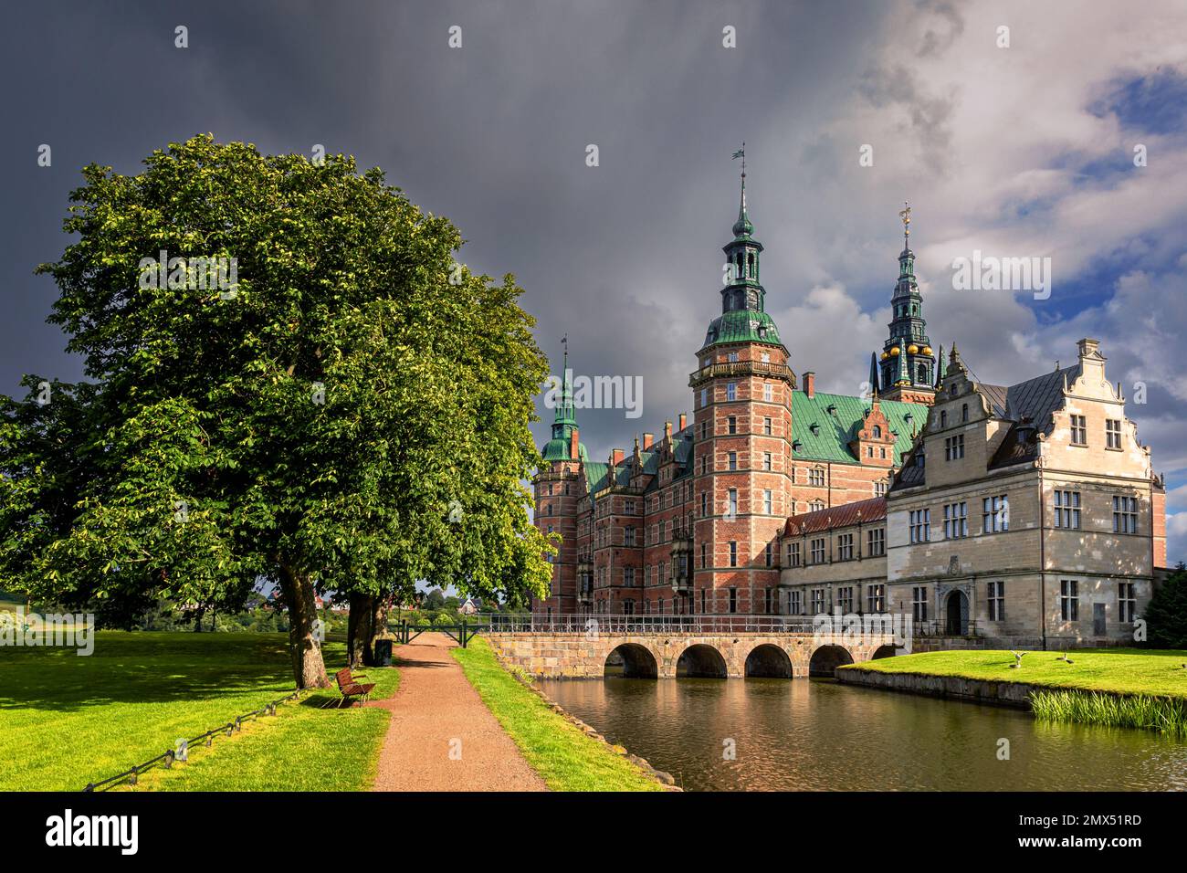 Castello Frederiksborg, Hillerød, Danimarca Foto Stock