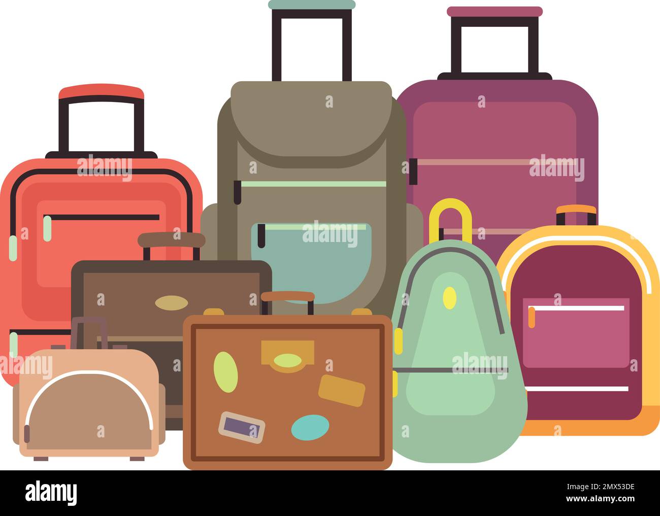 Cartoon luggage Immagini senza sfondo e Foto Stock ritagliate - Alamy