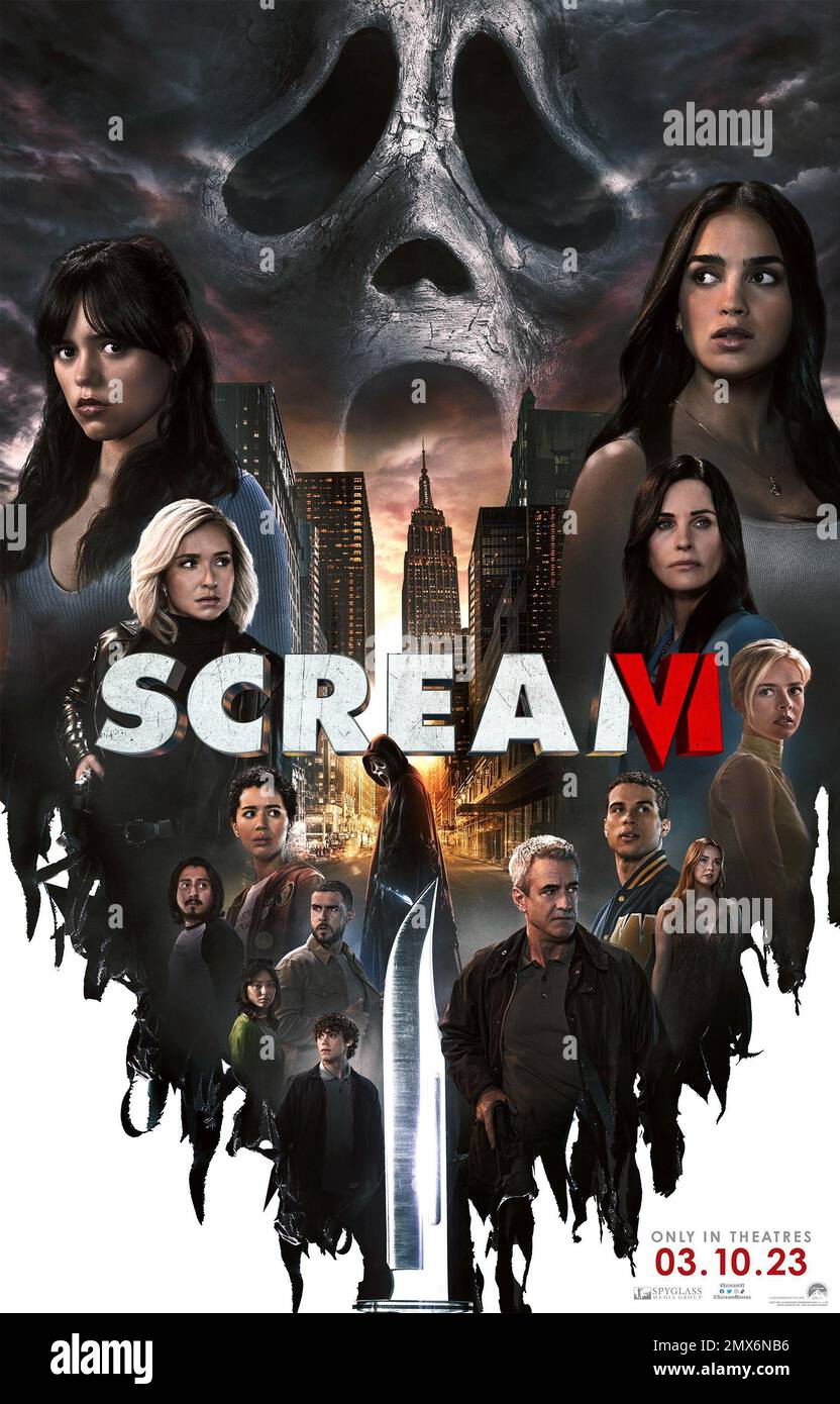 SCREAM VI, (alias SCREAM 6), poster, a sinistra dall'alto: Jenna Ortega ...