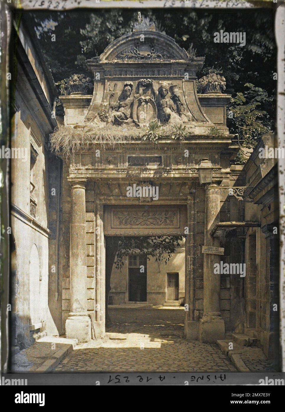 Soissons, Aisne, Francia portatore monumentale del 17th ° secolo college , 1917 - Aisne - Fernand Cuville (sezione fotografica dell'esercito) - (maggio-luglio) Foto Stock