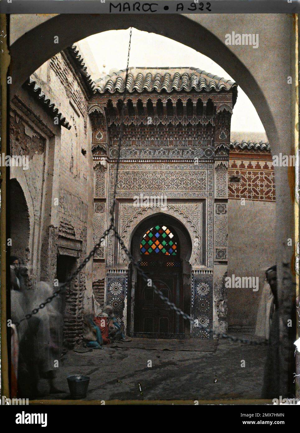 Marrorkeshh , Maroc i'm Sidée ABEUS , ABD-Haypqn with Eb-teba , 1912-1913 - Marocco - Stéphane Passet - (Dicembre-Gennaio) Foto Stock