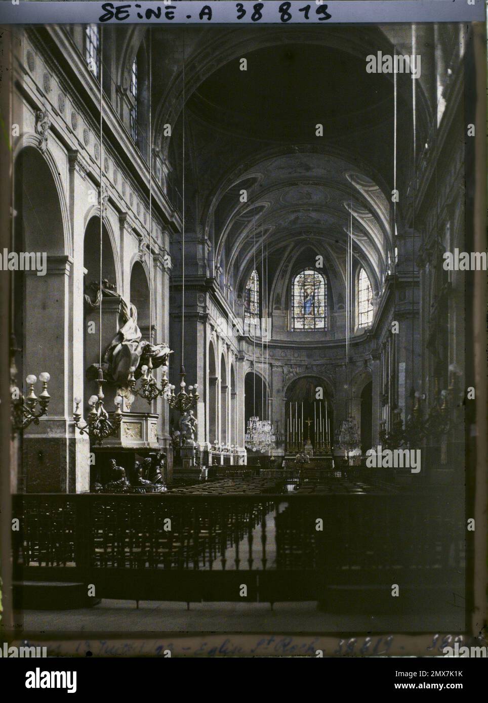 Parigi (1st arr.), Francia interna della chiesa di Saint-Roch , Foto Stock