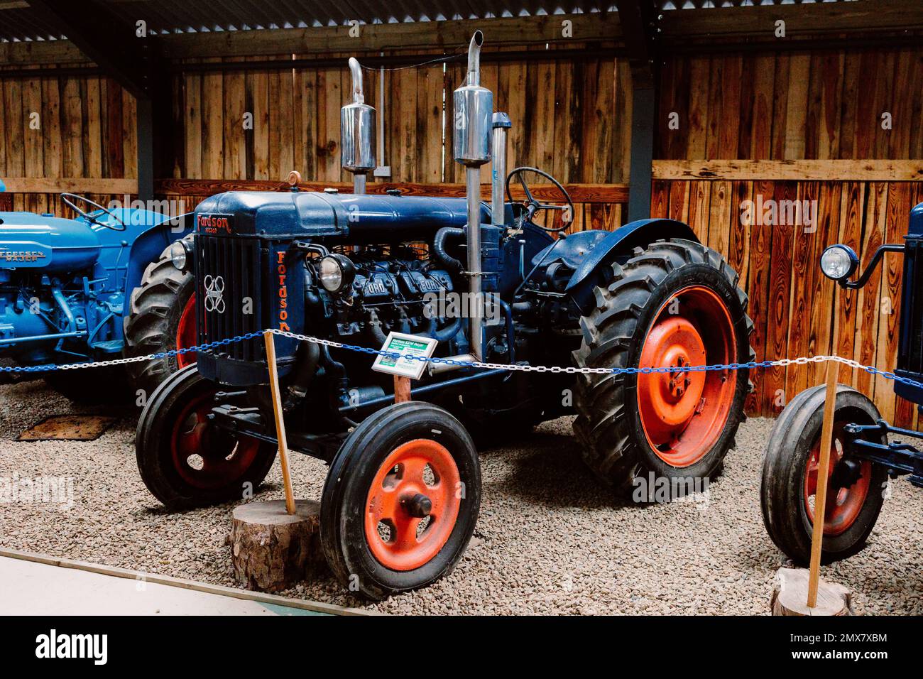 Northumberland UK: 6th giugno 2022: Un trattore principale di Fordson (Ford). Ripristinato e in mostra Foto Stock