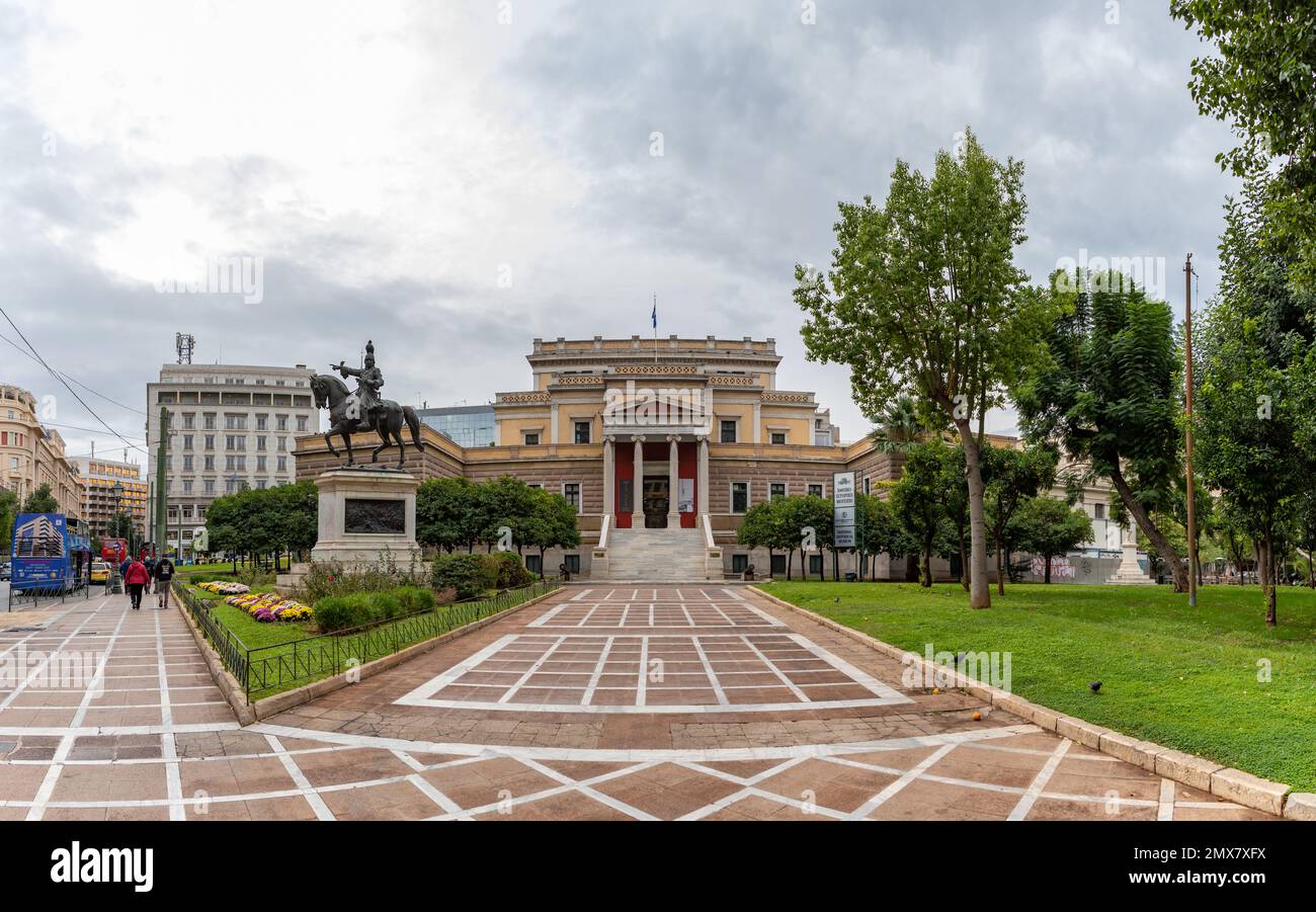 Una foto del Museo storico Nazionale in una giornata nuvolosa. Foto Stock