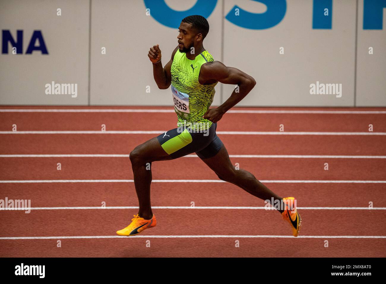Ostrava, Repubblica Ceca. 02nd Feb, 2023. Isayah Boers, olandese, compete nella gara maschile di 400 metri durante il meeting di atletica indoor ceco della categoria Silver del World Indoor Tour, il 2 febbraio 2023, a Ostrava, Repubblica Ceca. Credit: Petr Sznapka/CTK Photo/Alamy Live News Foto Stock