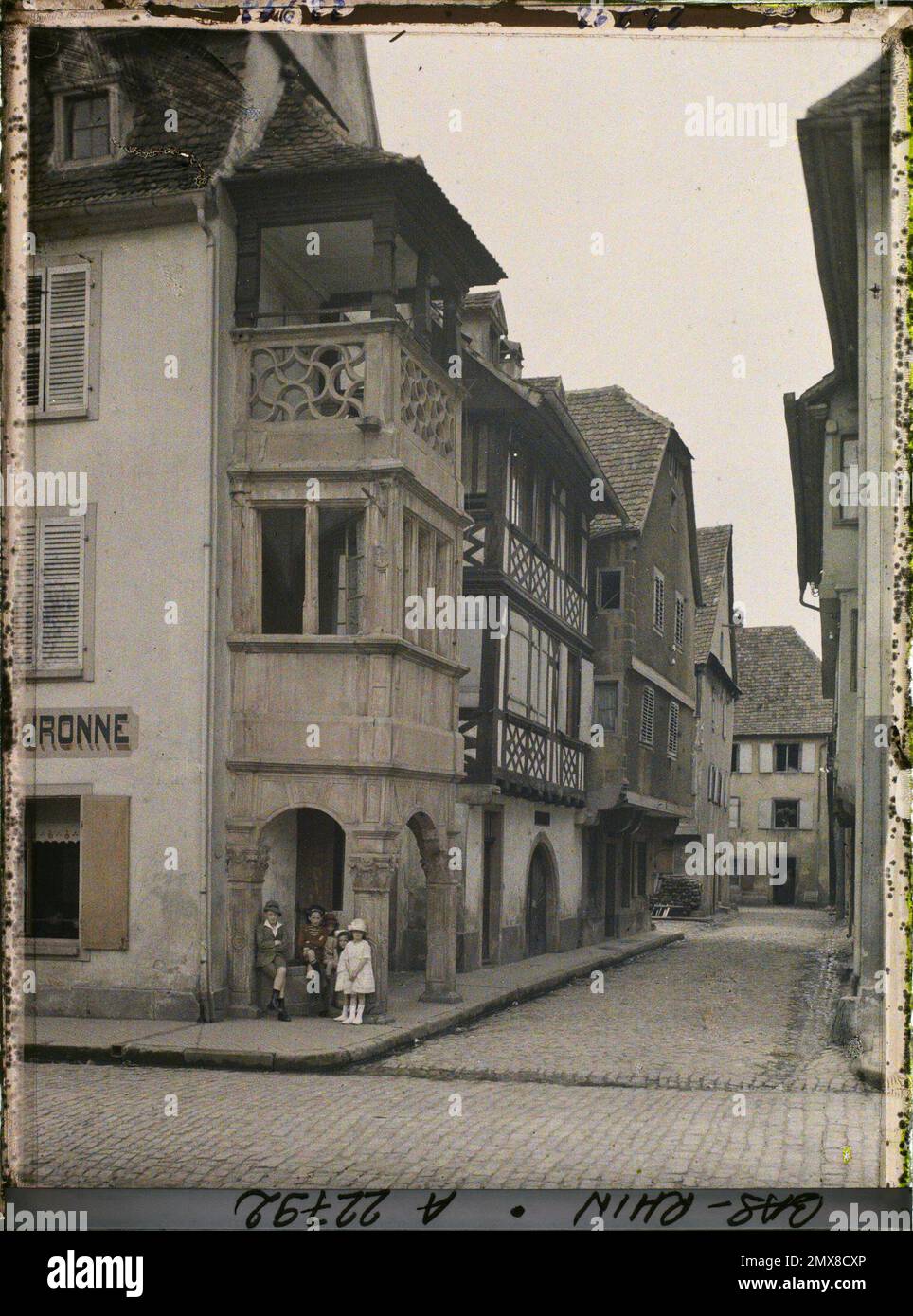 Obernai, Francia , 1920 - Alsace - Auguste Léon (luglio) Foto Stock