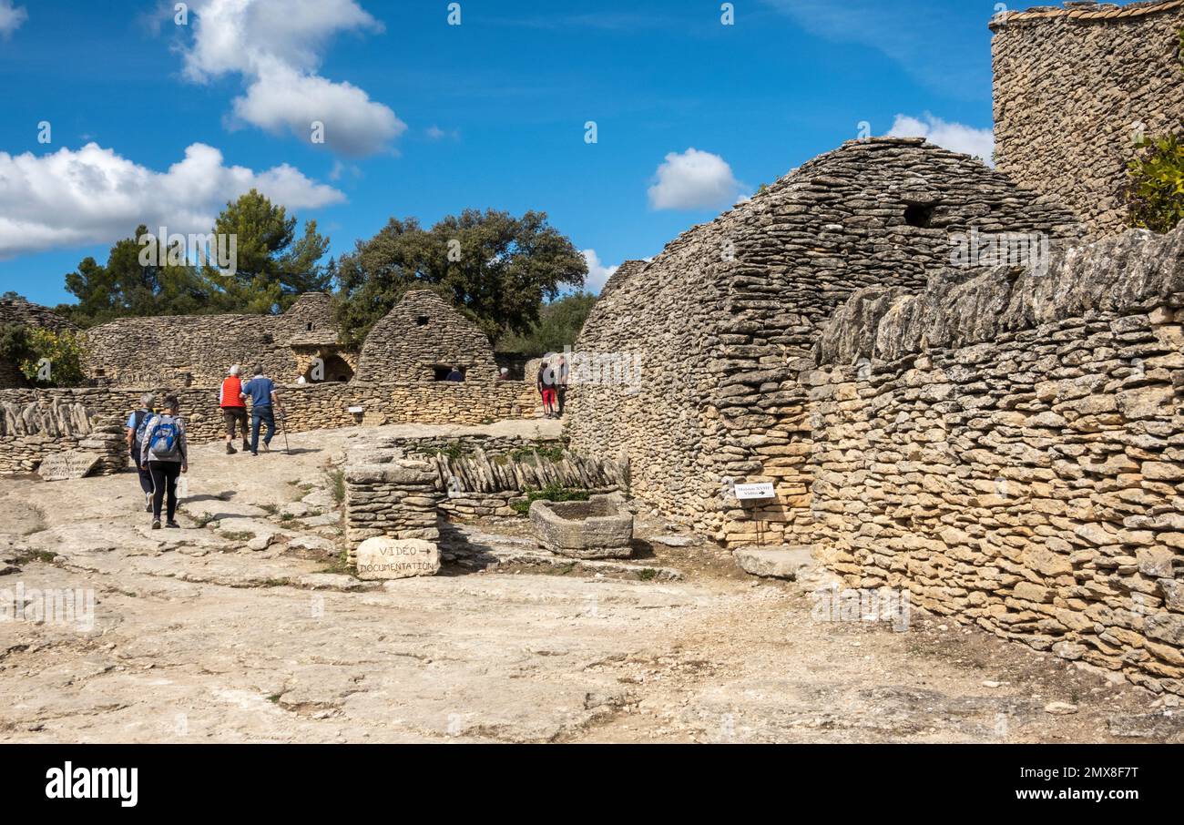 Francia, Provenza, Vaucluse, Village des Bories Foto Stock