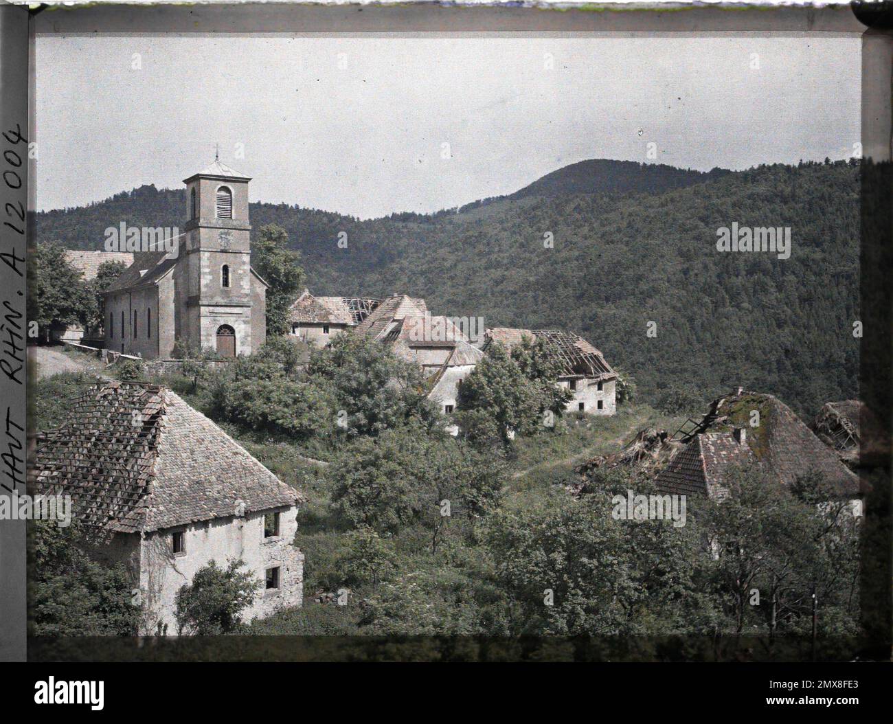 Goldbach, Alto Reno, Alsazia, Francia insieme , 1917 - Alsazia - Paul Castelnau (sezione fotografica degli eserciti) - (giugno) Foto Stock