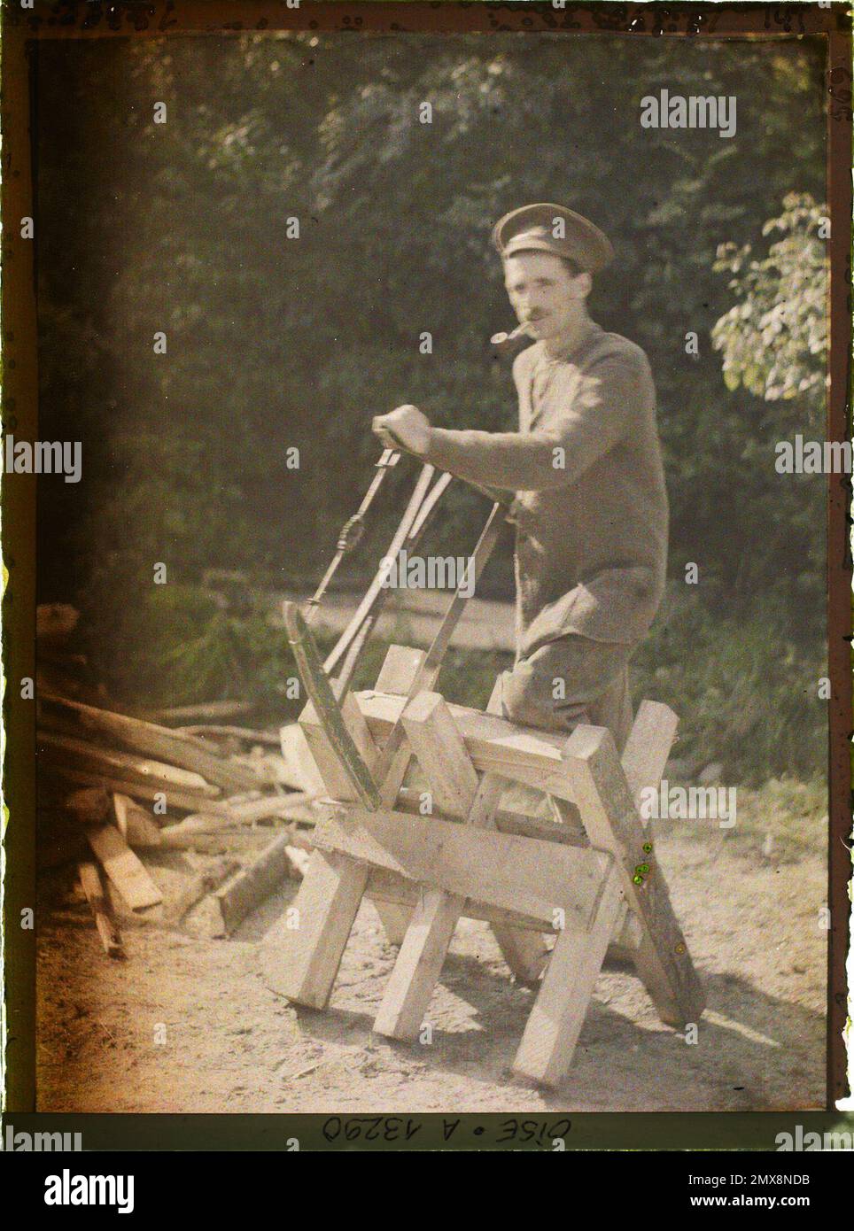Quesmy , Francia , 1917 - regioni devastate, Somme, Oise, Aisne - Fernand Cuville (sezione fotografica dell'esercito) - (settembre-ottobre) Foto Stock