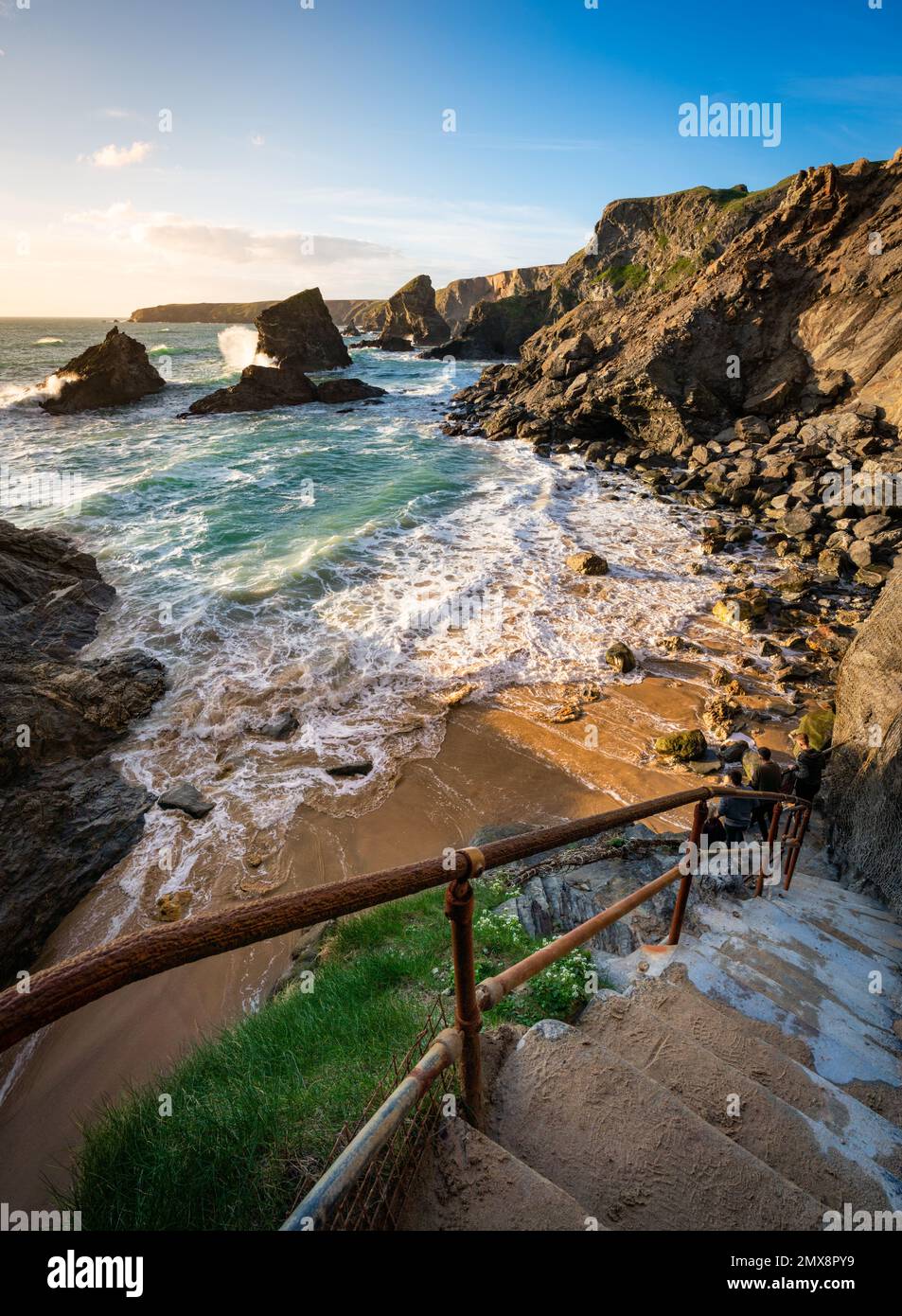 Bedruthan Steps Foto Stock