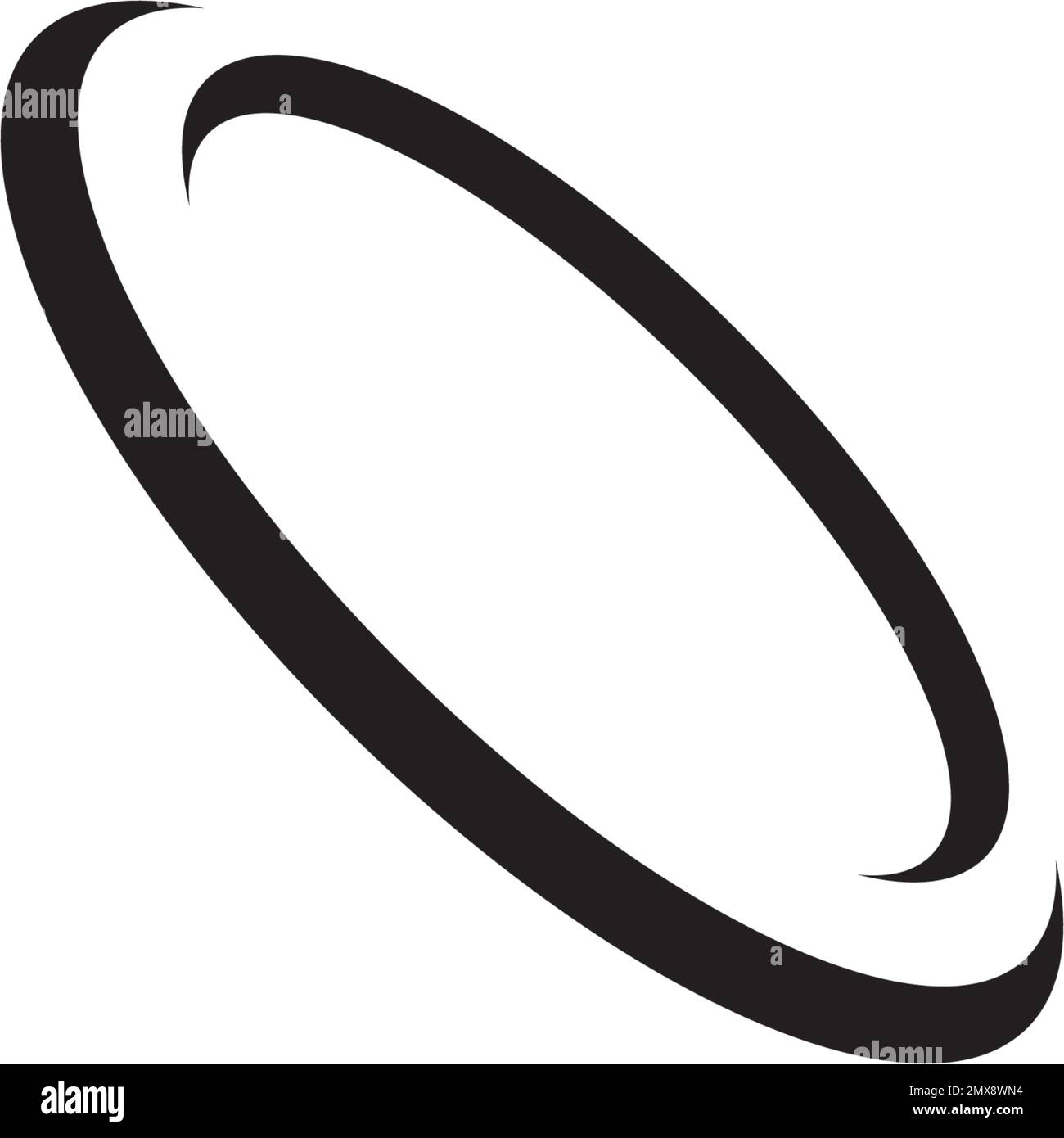 orbita icona vettore illustrazione simbolo disegno. Illustrazione Vettoriale