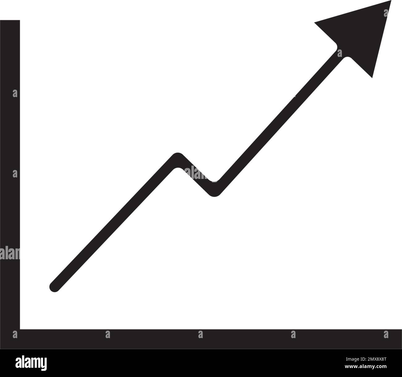 icona del vettore delle statistiche, simbolo del grafico infografico. Illustrazione vettoriale semplice e moderna. Illustrazione Vettoriale