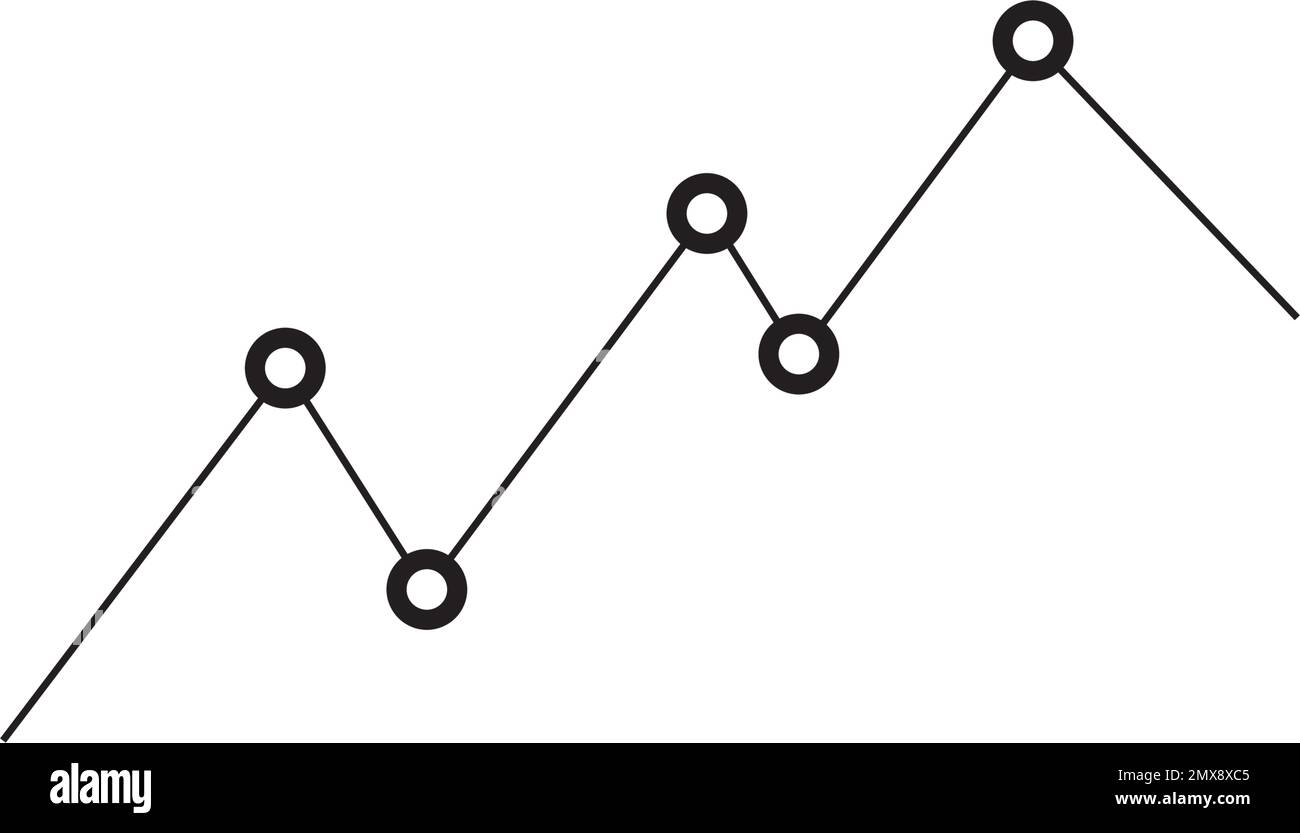 icona del vettore delle statistiche, simbolo del grafico infografico. Illustrazione vettoriale semplice e moderna. Illustrazione Vettoriale
