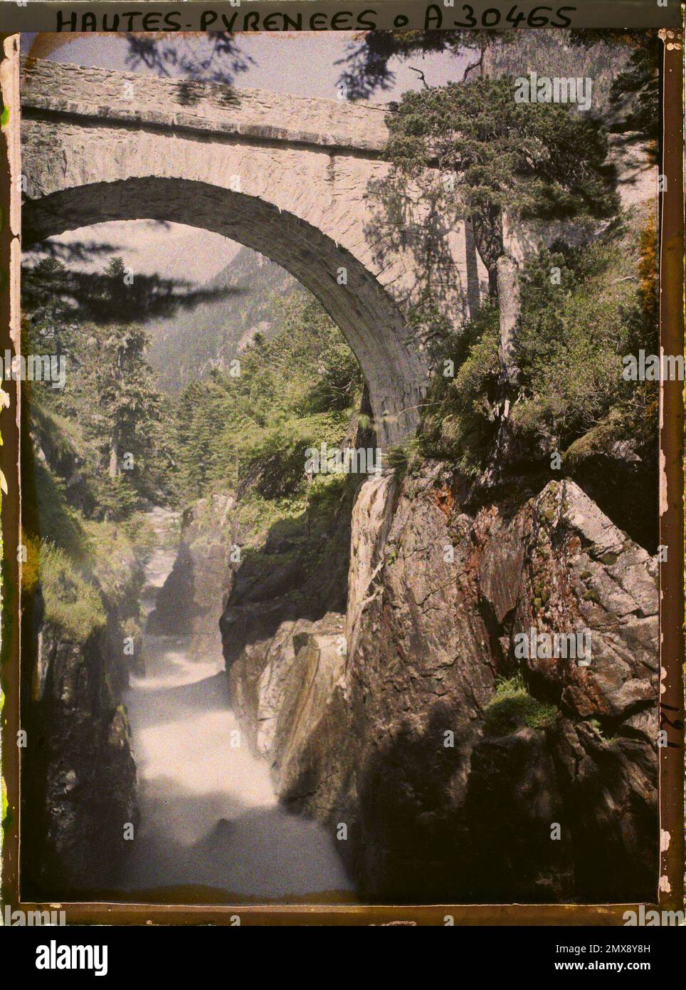 Pont d'Espagne, alti Pirenei, Francia , 1920-1921 - Charente, Gironde, Basse -Pyrénées, alti Pirenei - Fernand Cuville Foto Stock