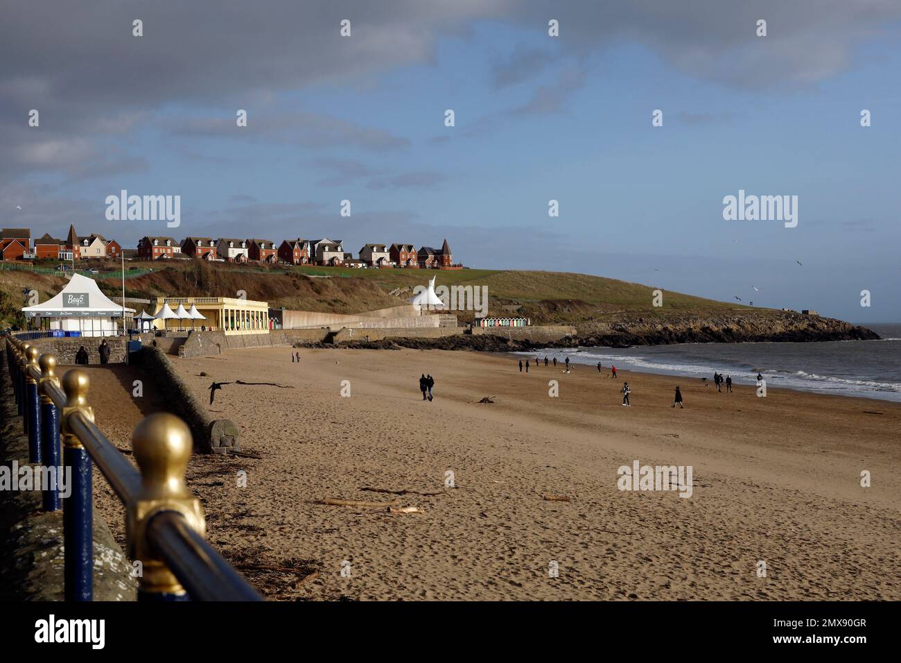 Whitmore Bay, Barry Island. Gennaio 2023. Inverno Foto Stock