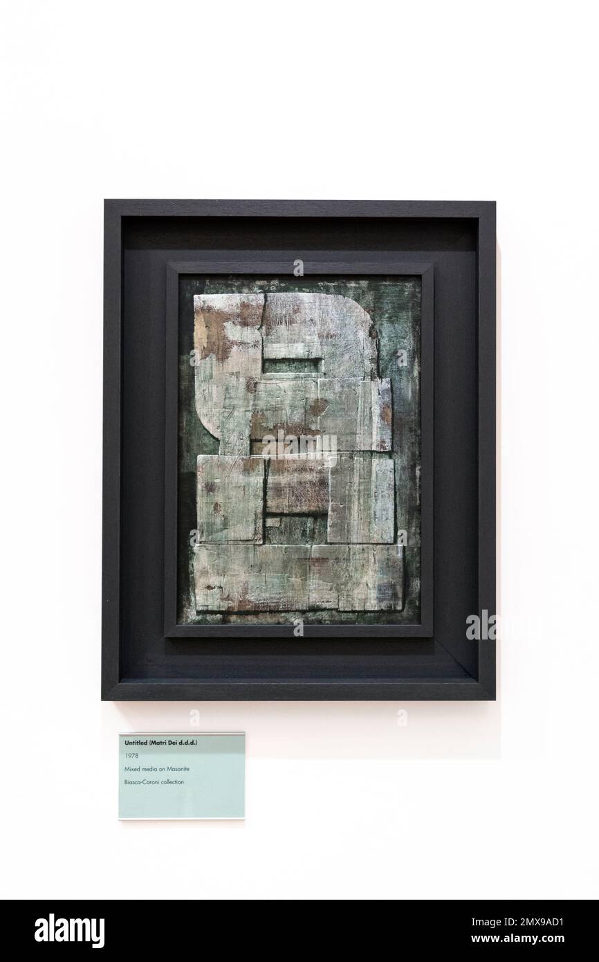 Untitled (Matri dei d.d.d.d.d.d.) (1978), Luigi Pericle: Una riscoperta alla Collezione di Arte moderna Italiana di Estorick Foto Stock
