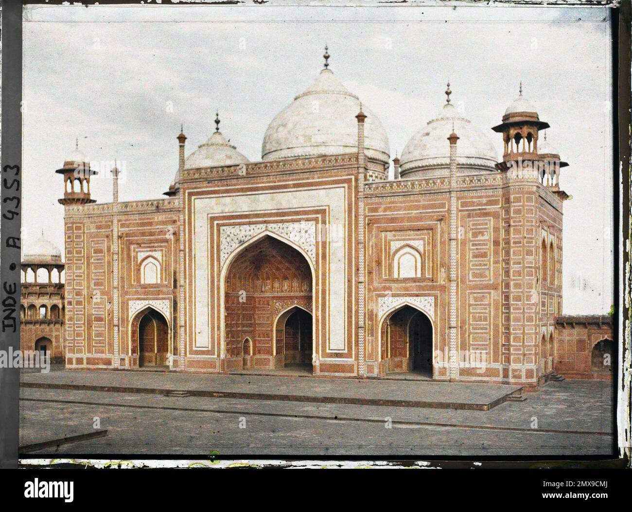 AGRA, Indie la moschea di Taj Mahal , 1913-1914 - India, Pakistan - Stéphane Passet - (dicembre 16 - gennaio 29) Foto Stock