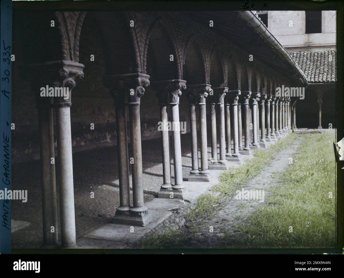 Tolosa, Francia il chiostro del convento dei giacobini , 1920-1921 - Charente, Gironde, basse-Pirenei, alti Pirenei - Fernand Cuville Foto Stock