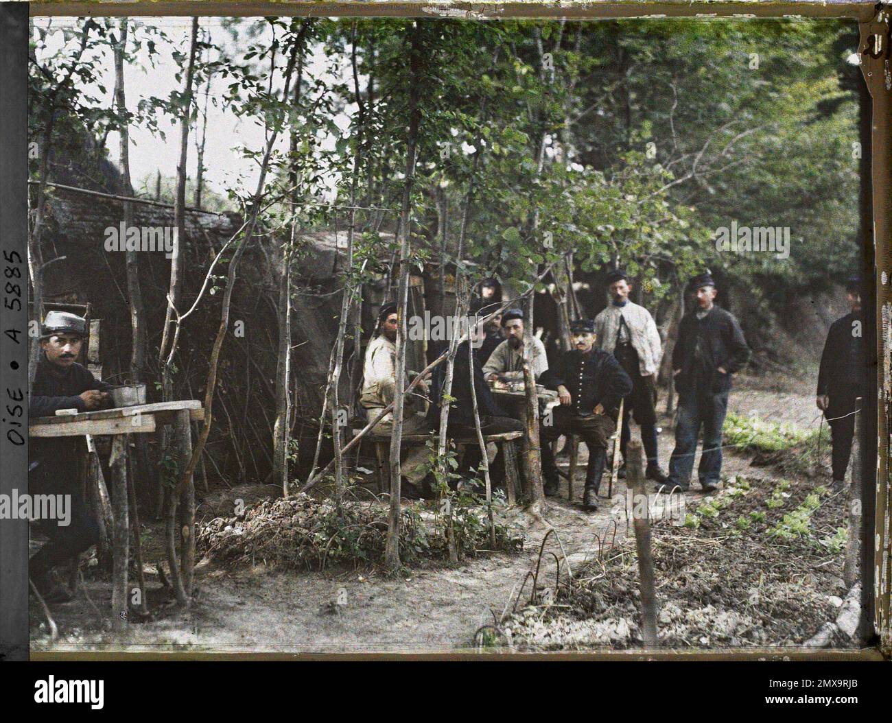 Saint-Pierre-de-la-Rue, Saint-Pierre, Francia , 1915 - Picardie - Stéphane Passet Foto Stock