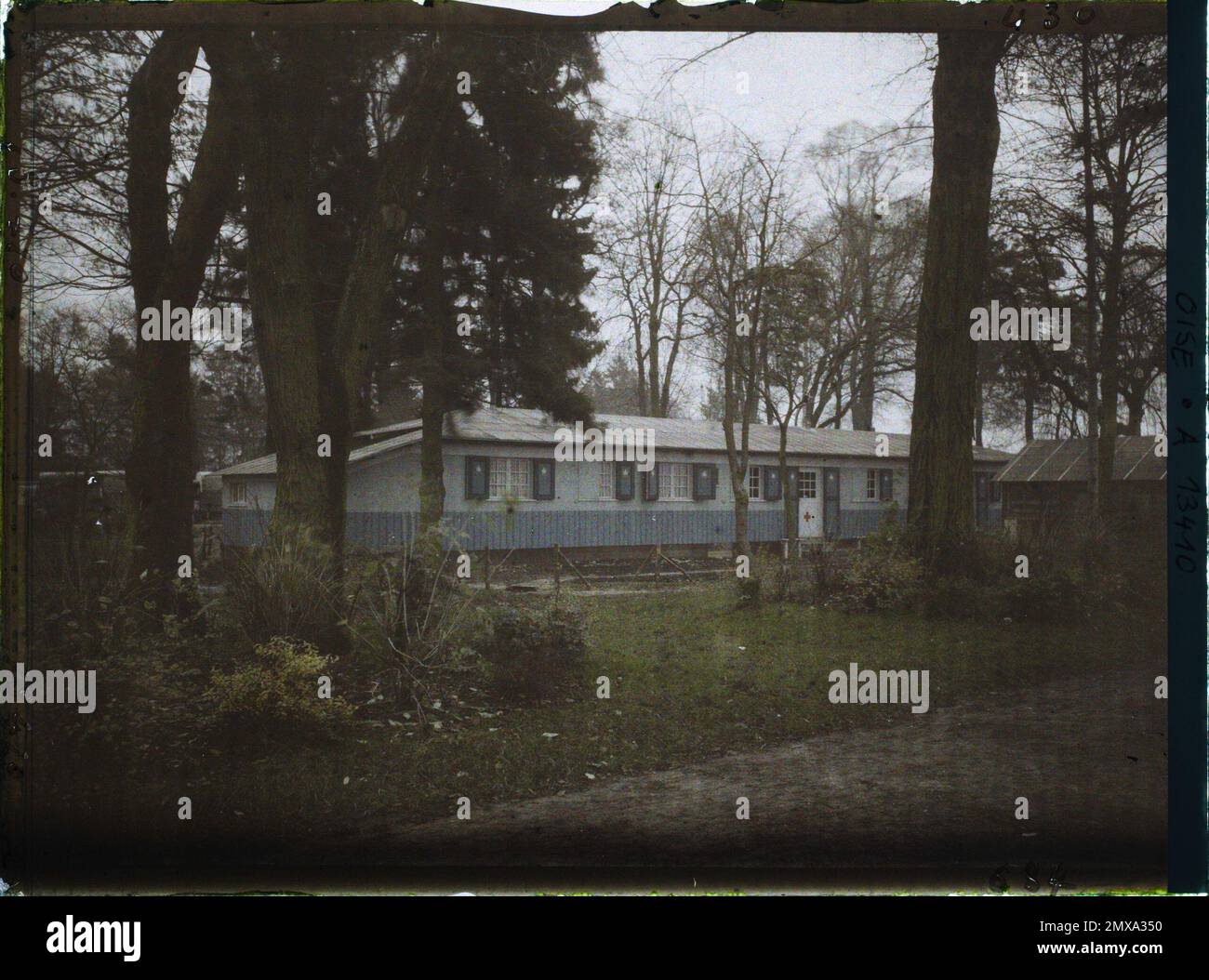 Noyon, Francia , 1917 - regioni devastate, Somme, Oise, Aisne - Fernand Cuville (sezione fotografica dell'esercito) - (settembre-ottobre) Foto Stock