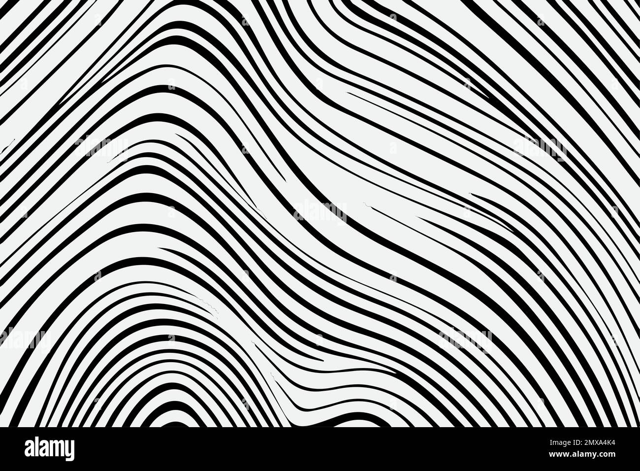 Motivo senza cuciture con linee ondulate disegnate a mano, formato vettoriale EPS modificabile Illustrazione Vettoriale