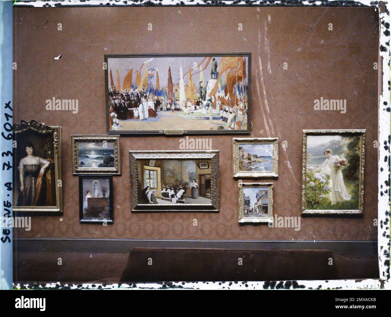 Parigi (8th arr.), Francia Fiera degli artisti francesi al Grand Palais, dipinti , Foto Stock