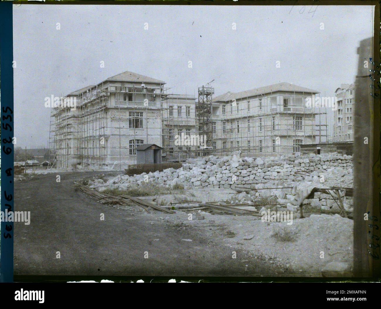 Parigi (18th arr.), Francia ricostruzione dell'Ospedale Bichat nella zona delle fortificazioni di ​​old alla Porte de Saint-Ouen , Foto Stock