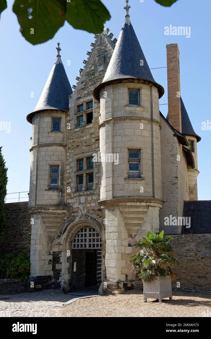 Chateau d'Angers, Angers, Pays de la Loire, Francia Foto Stock