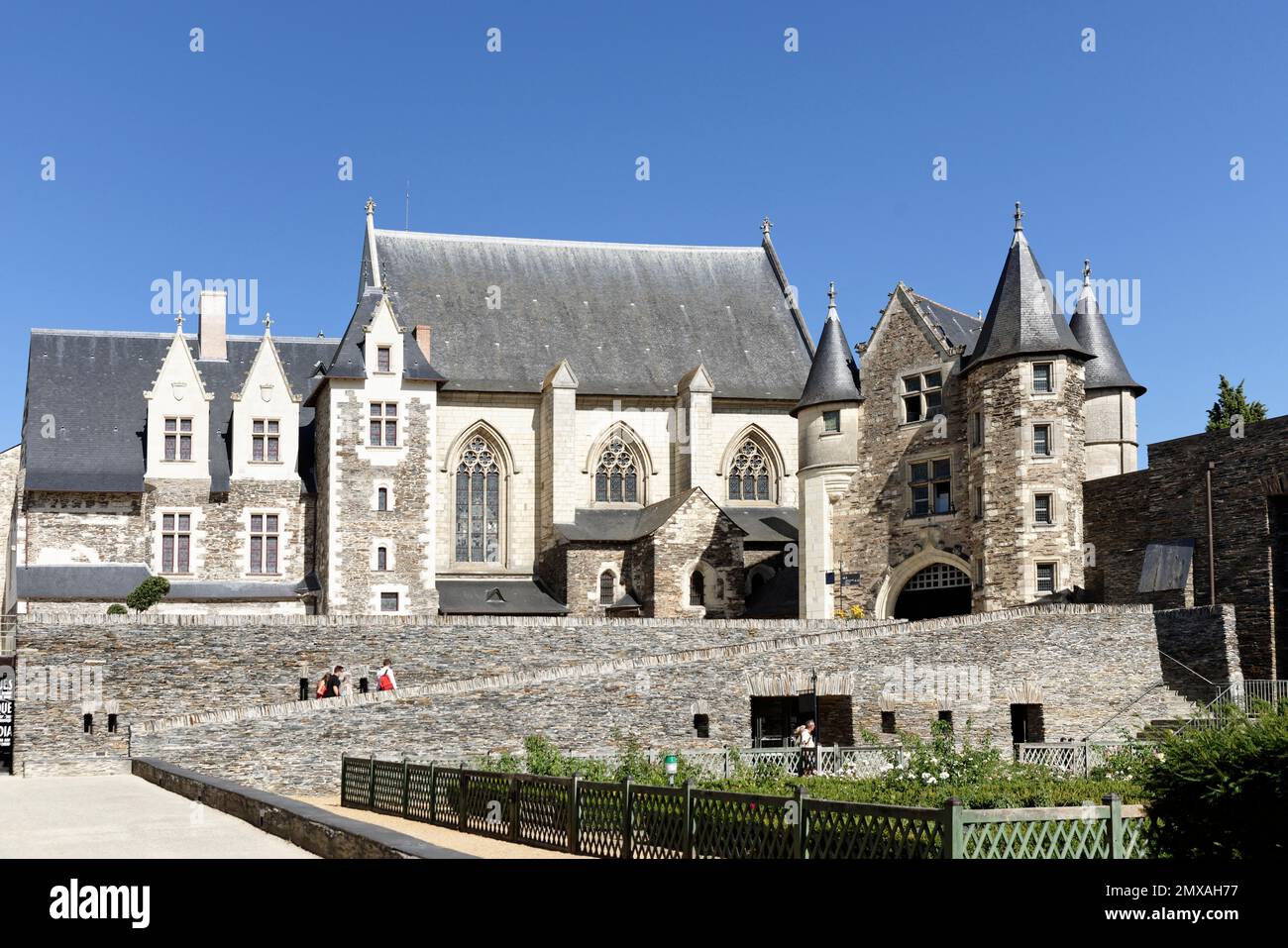 Chateau d'Angers, Angers, Pays de la Loire, Francia Foto Stock