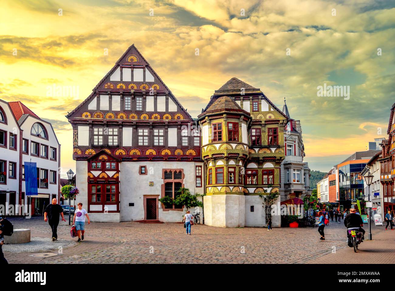 Città vecchia Hoexter, Germania Foto Stock