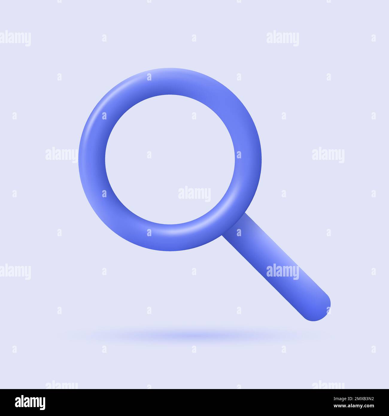 3d icona della lente di ingrandimento medicale. Pronto soccorso. Apparecchiature mediche realistiche. Elemento sanitario per i concetti mobili e le applicazioni Web. Illustrazione vettoriale moderna nella Illustrazione Vettoriale