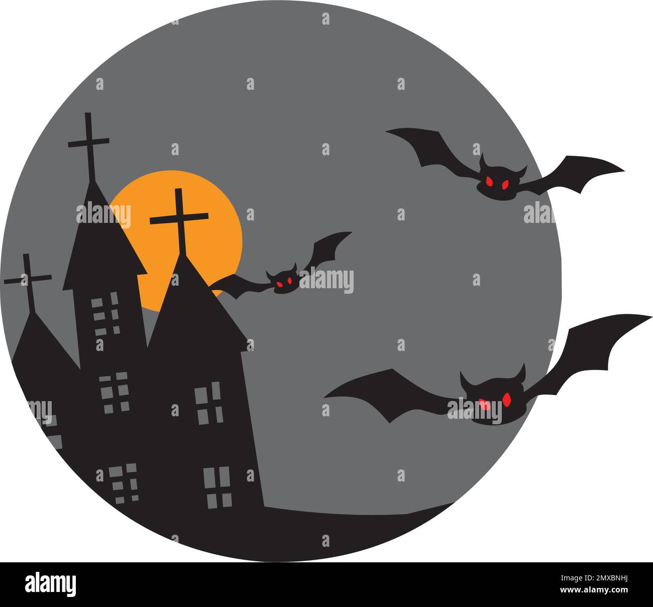 Sfondo di disegno di illustrazione vettoriale di marchio di Halloween Illustrazione Vettoriale