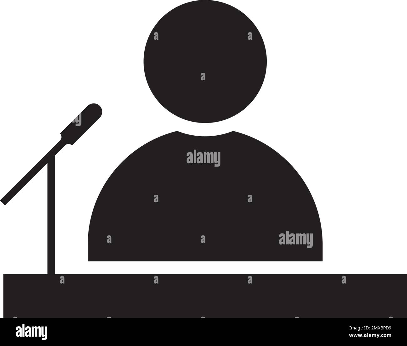 Disegno vettoriale icona altoparlante pubblico. Illustrazione Vettoriale