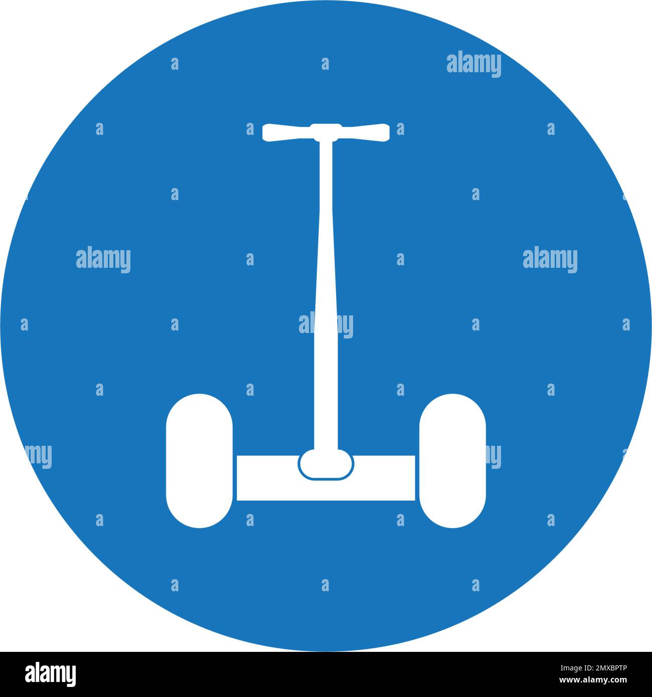 Design del logo di illustrazione vettoriale dell'icona Segway. Illustrazione Vettoriale