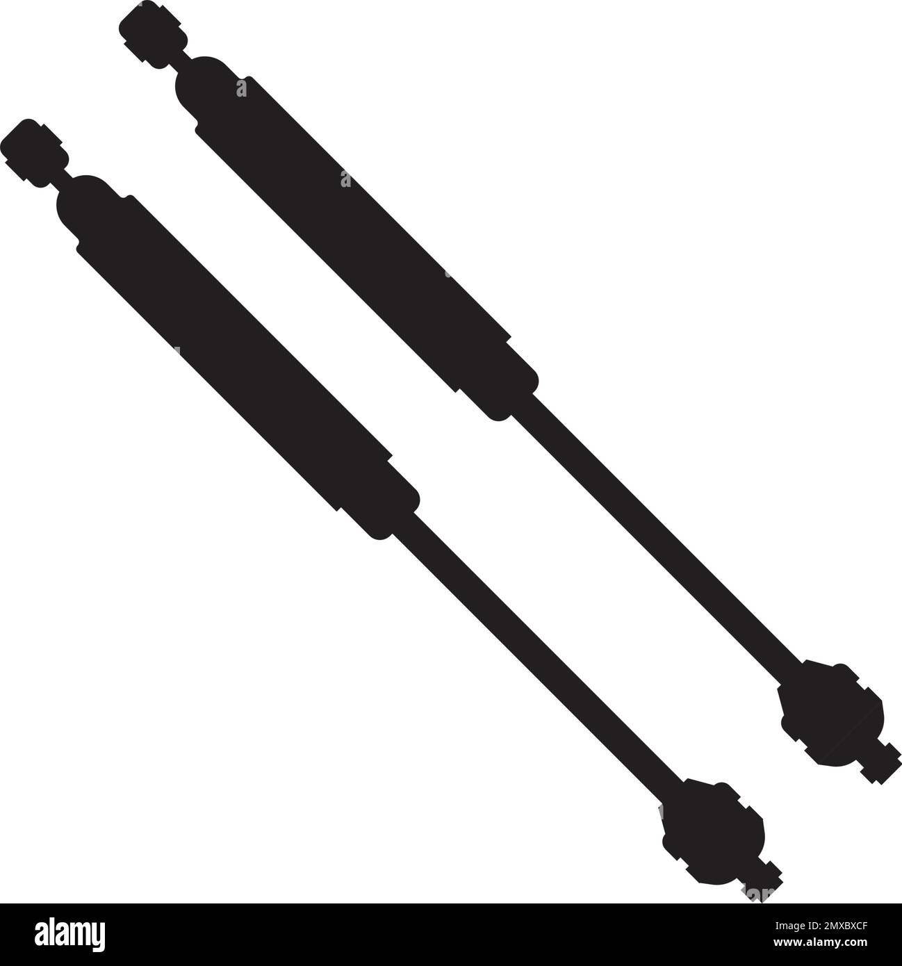 Disegno illustrativo dell'icona della sospensione per auto vettoriale Illustrazione Vettoriale