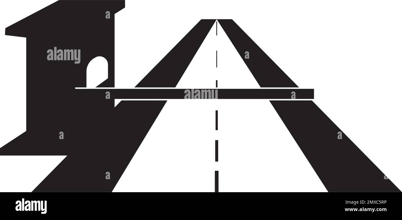 Icona del cancello a pedaggio. Simbolo punto di accesso - vettore. Illustrazione Vettoriale