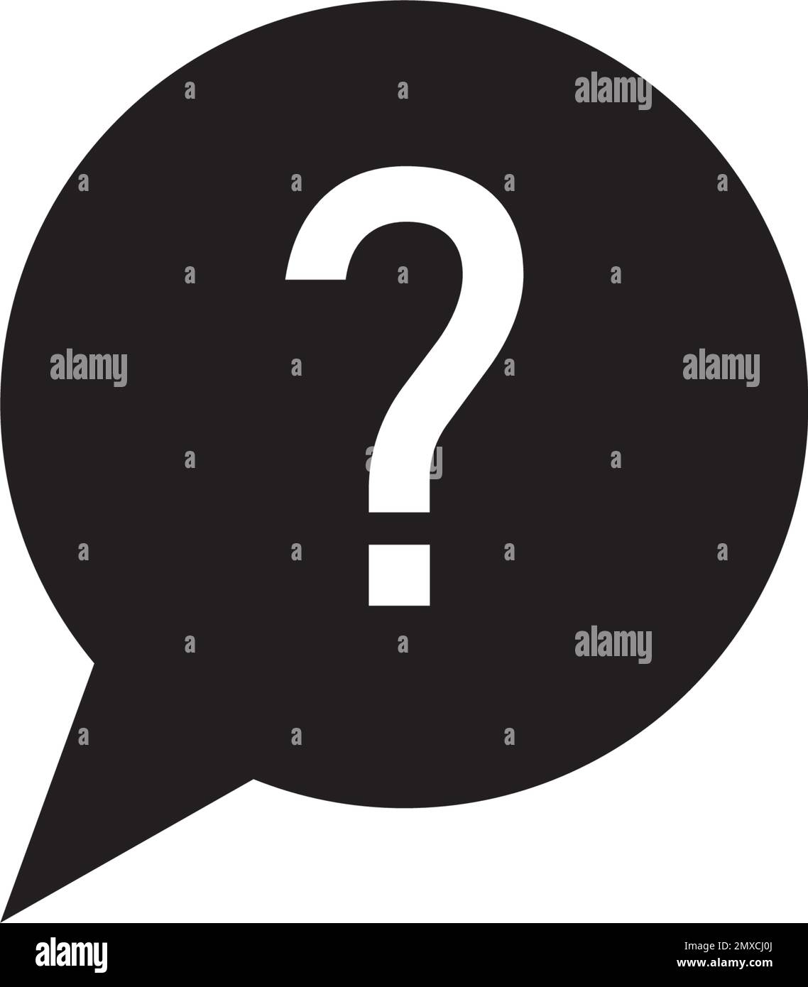 icona punto interrogativo modello disegno illustrazione vettoriale Illustrazione Vettoriale