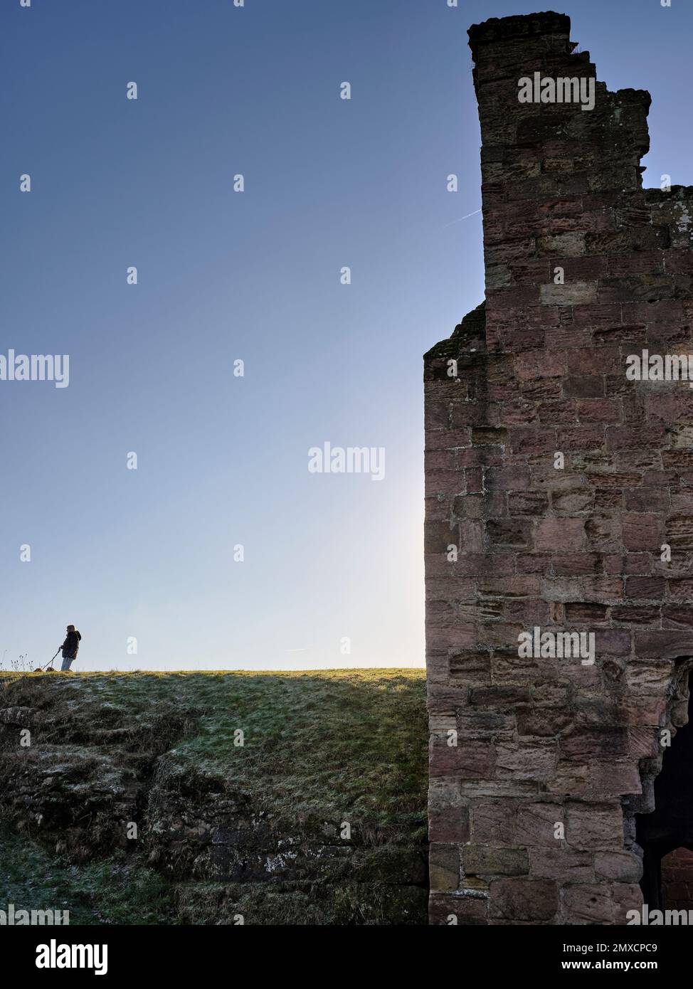 Immagini del Castello di Spofforth. North Yorkshire Foto Stock