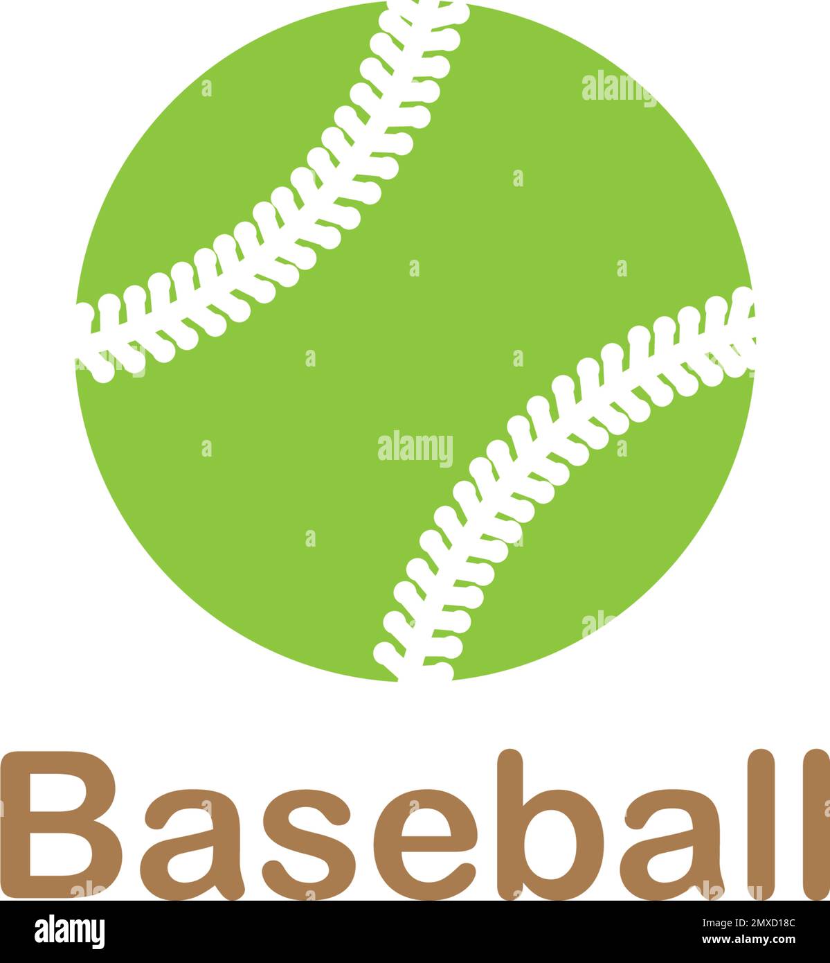 Baseball icona vettore illustrazione logo modello di disegno Illustrazione Vettoriale