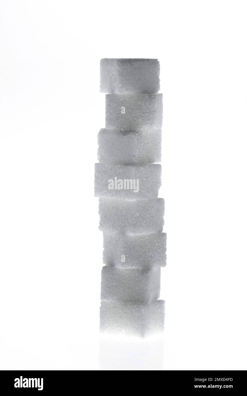 zucchero cubetto torre Foto Stock