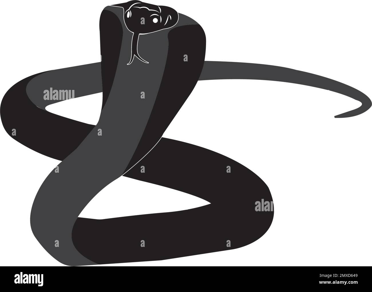 Silhouette rettile di serpente cobra re Immagini senza sfondo e Foto