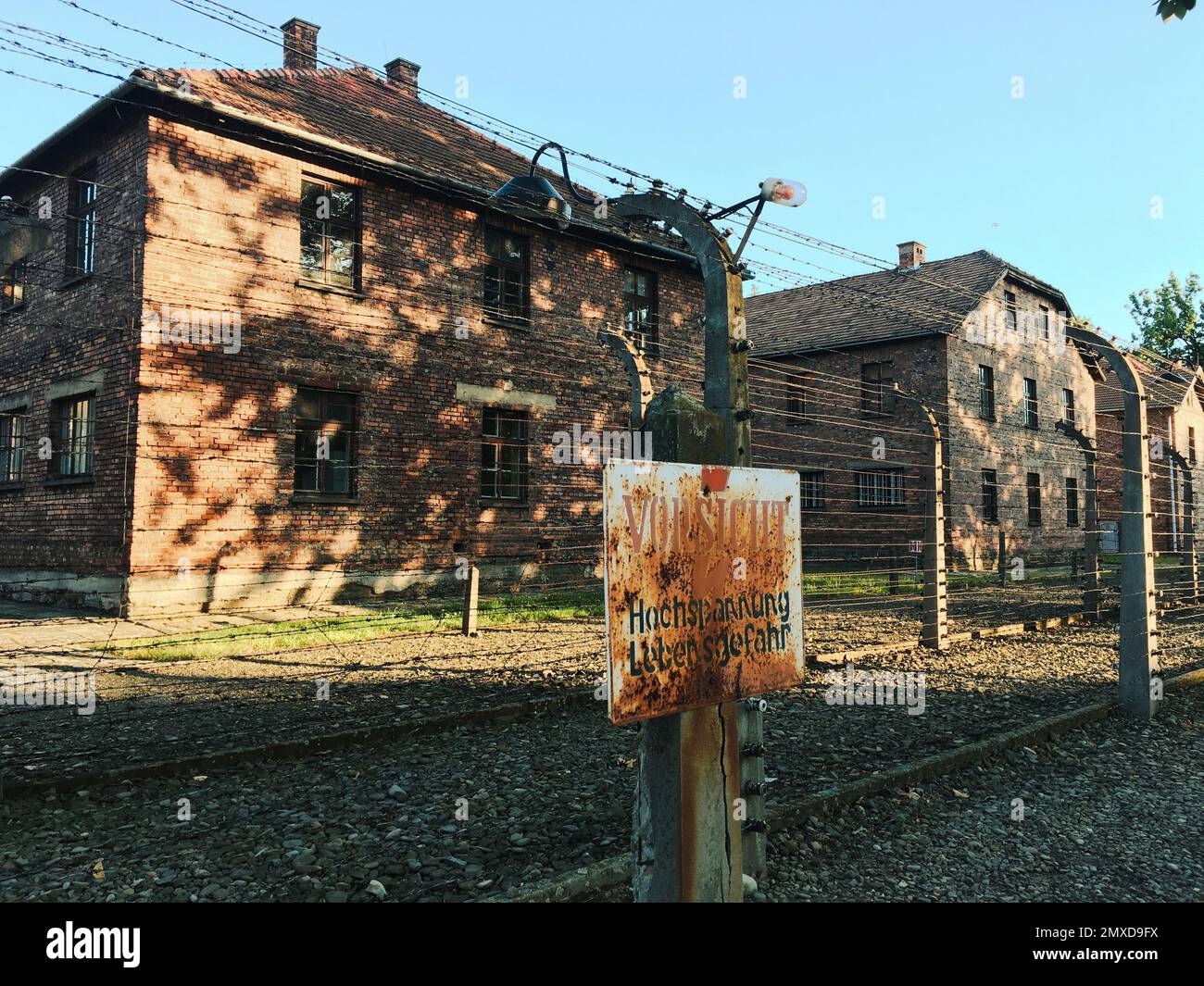 A KL Auschwitz, il più grande dei campi di concentramento e dei centri di sterminio nazisti tedeschi Foto Stock