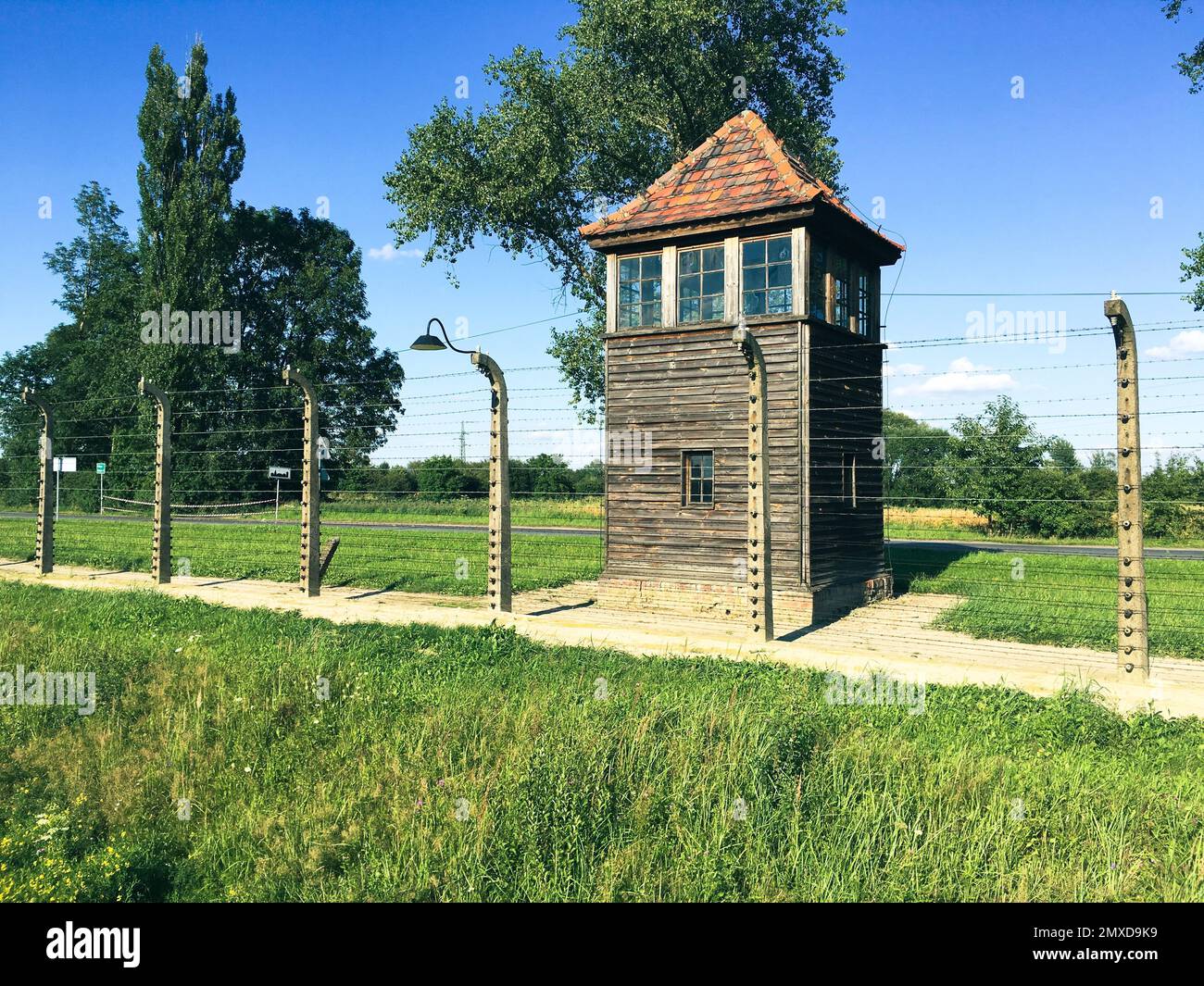 A KL Auschwitz, il più grande dei campi di concentramento e dei centri di sterminio nazisti tedeschi Foto Stock