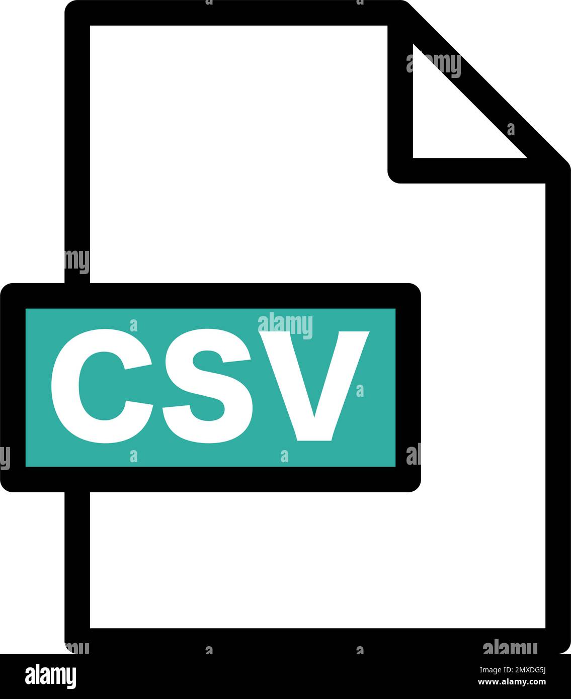 Icona dati CSV. File CSV. Vettore modificabile. Illustrazione Vettoriale