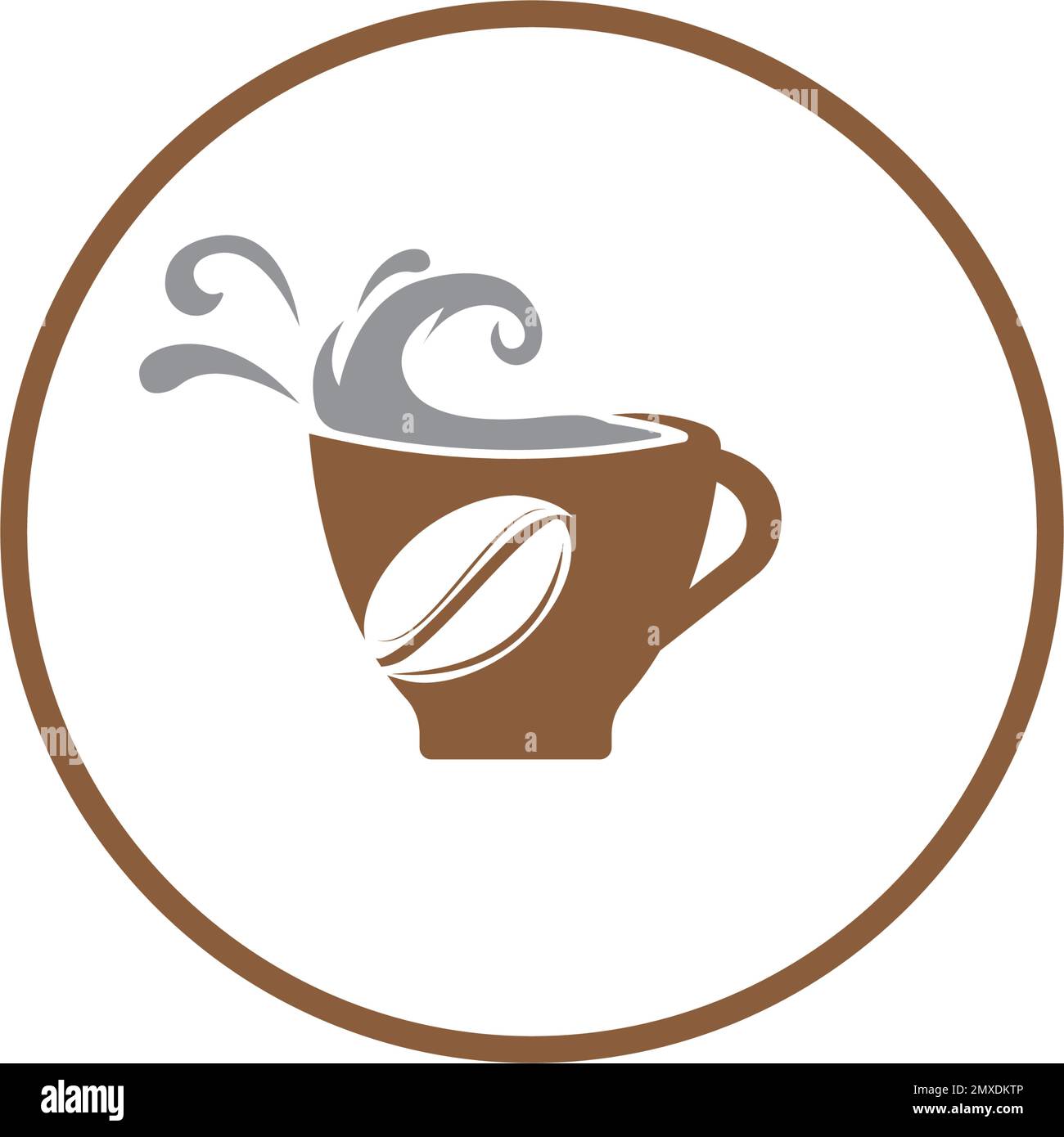 Caffè tazza Logo modello di disegno icona vettore. Illustrazione Vettoriale